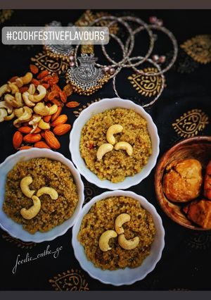 A picture of Broken Wheat Halwa.
