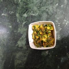 A picture of Aloo methi.