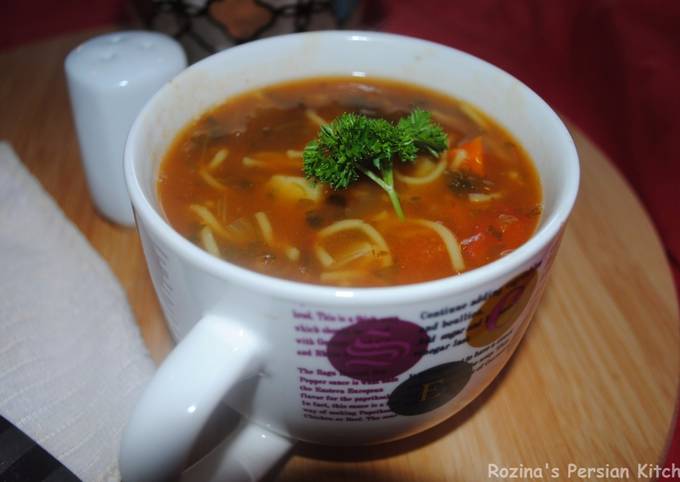 Recipe of Super Quick Homemade Persian vermicelli soup