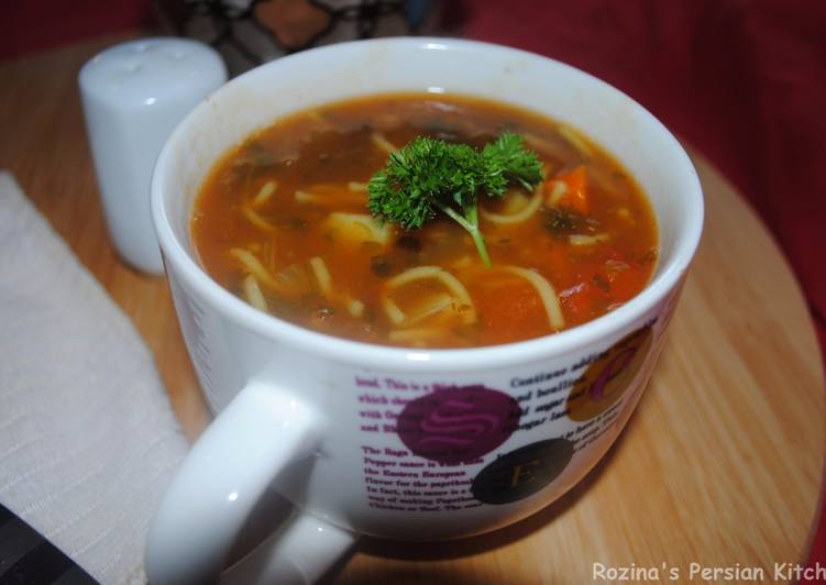 Recipe of Perfect Persian vermicelli soup