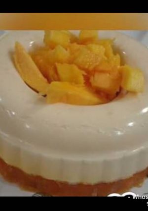A picture of Whosayna’s Mango Pinnacotta Jello Pudding.