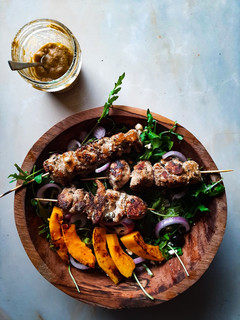 A picture of Shishtawook chicken salad.