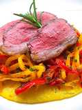 Picanha with Polenta and Peppers