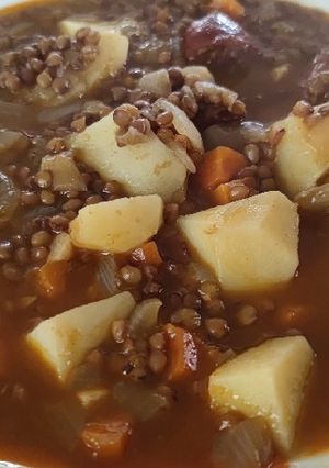 Una foto de Lentejas con chorizo
