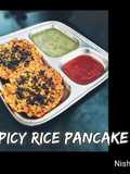 Leftover rice spicy pan cake