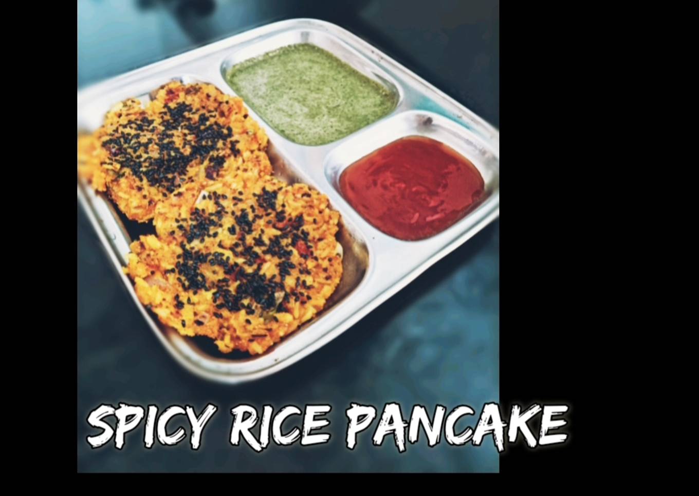 Leftover rice spicy pan cake