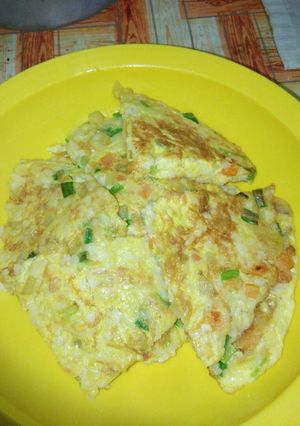 Foto resep Vegetables Rice Omelette