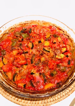 A picture of Ratatouille (French Vegetable Stew).