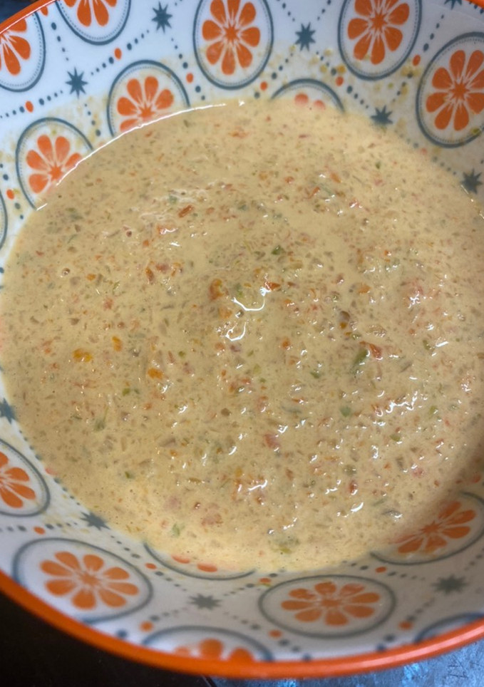 Una foto de Salsa de pimientos y cebolla