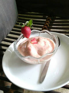 Foto resep Es Krim Pisang Stroberi