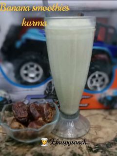 Foto resep Banana Smoothies Kurma