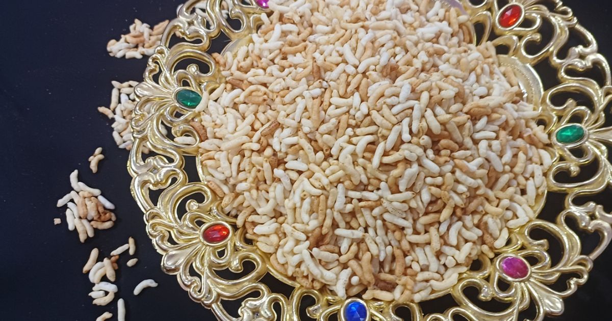 Oven Roasted Salted Puffed Rice Recipe by ZMA - Cookpad