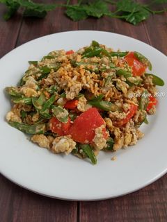 Foto resep Buncis orek telur