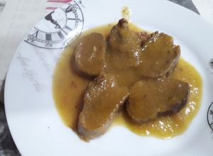 Una foto de Solomillo en salsa de fanta de naranja
