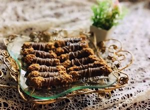 صورة لوصفة اصابع شوكلاطه والبندق