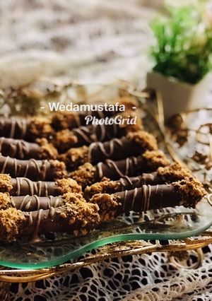 صورة لوصفة اصابع شوكلاطه والبندق