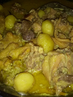 Foto resep Opor Pedas ayam Merah& kentang