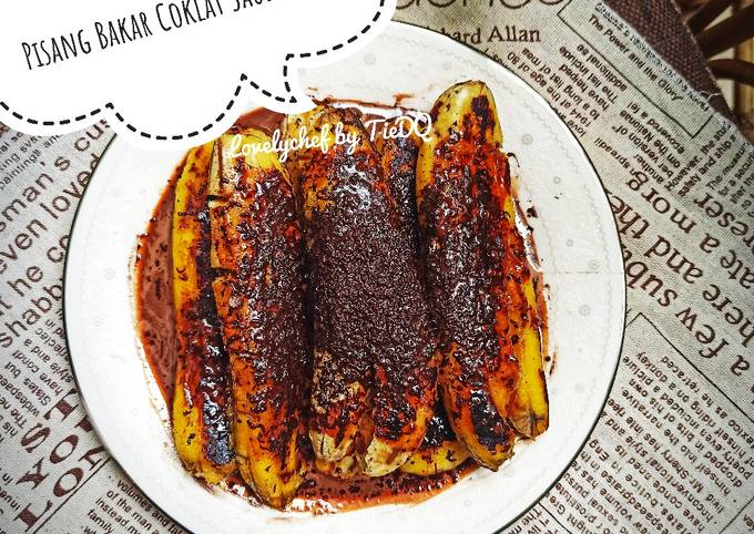 Pisang Bakar Coklat Saus Milo