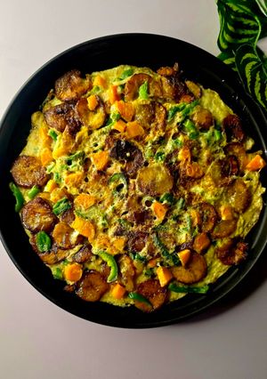 A picture of Egg & Plantain Frittata.