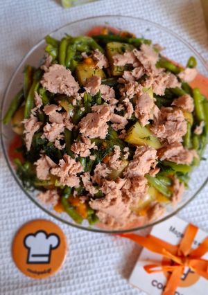 Φωτογραφία της συνταγής Φασολάκια πράσινα σαλάτα με τόνο
