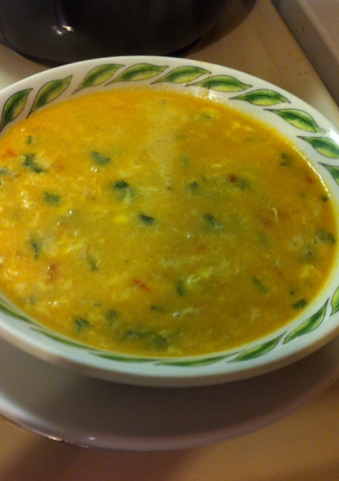 Una foto de Crema de camarones