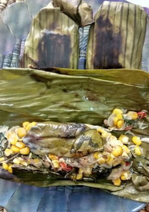 Foto resep Pepes peda daun singkong