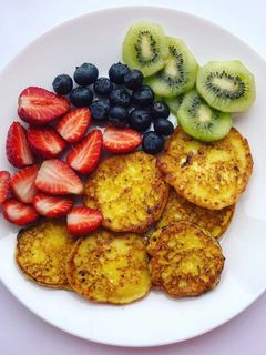A picture of Cottage Cheese Pancakes.