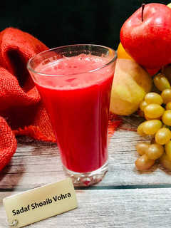 A picture of ABC (Apple, Beetroot, Carrot) Juice.