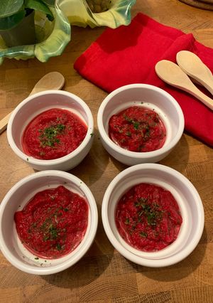 Une photo de ☆Mousse de Betterave Sans Fromage☆