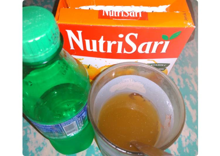 Resep Es Soda Nutrisari Jeruk ala anak kos #PekanInspirasi, Enak Banget