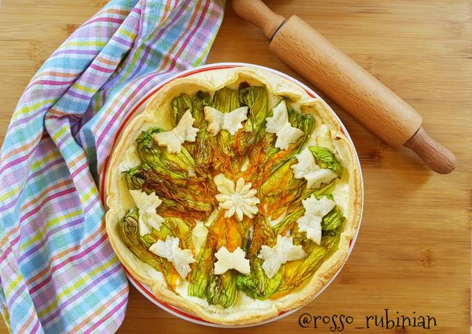 Torta rustica ricotta e fiori