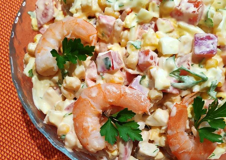 Салат с морепродуктами