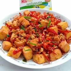 A picture of Tahu KW lada GARAM.