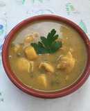 Jibia en salsa de almendras
