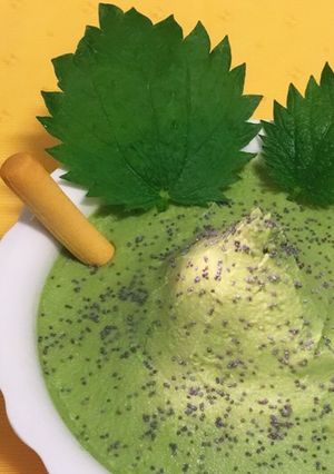 Una foto de Hummus de ortiga común