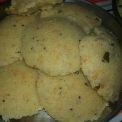 Rava vegetables idli A picture of Rava vegetables idli.