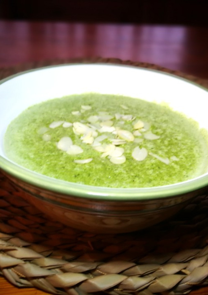 Una foto de Crema de espinaca con lácteos