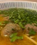 Суп з печінковими кульками