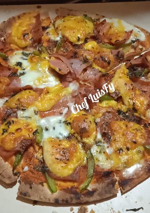 Una foto de Pizza express de pan Árabe LuisFy