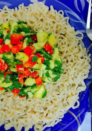 A picture of Mango Salsa Maggi Recipe.