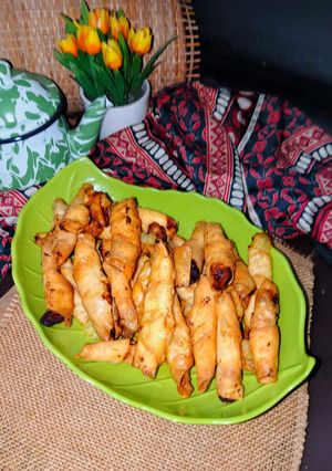Foto resep Molen Pisang Kulit Pangsit (Dua Bahan)