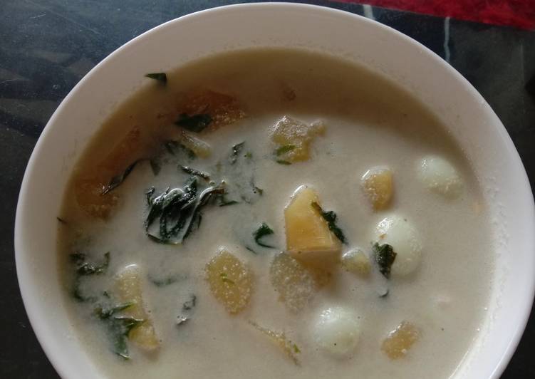 Resep Kentang telur puyuh kuah santen yang Enak