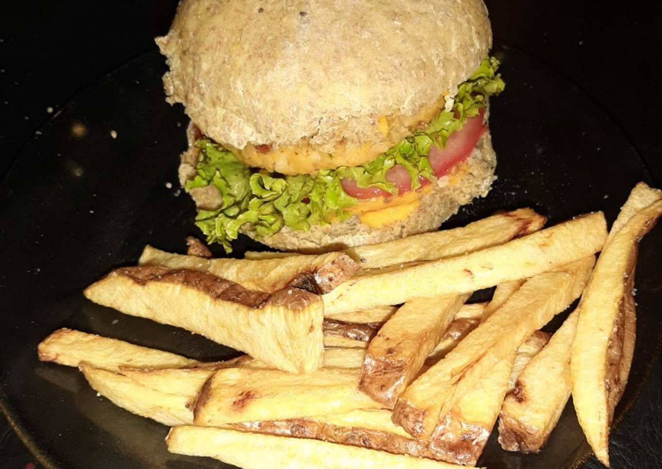 Hamburguesas de garbanzo y calabaza vegan