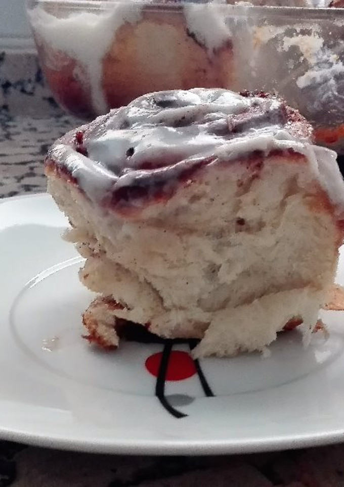 Una foto de Cinnamos rolls o rollitos de canela