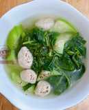 Mồng tơi nấu giò sống