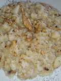 Risotto con noci, pere e formaggio pecorino