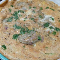 A picture of Chicken potato omelette.