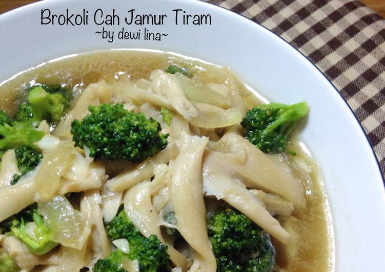 Resep Brokoli cah Jamur Tiram, Enak Banget