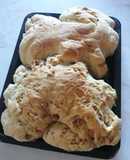 Pan casero con chicharrones 😋😋