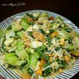 Tumis pokcoy telur asin